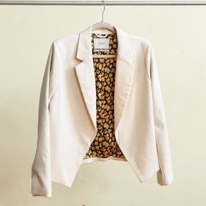 Scotch & Soda NEW Ivory Lined Blazer